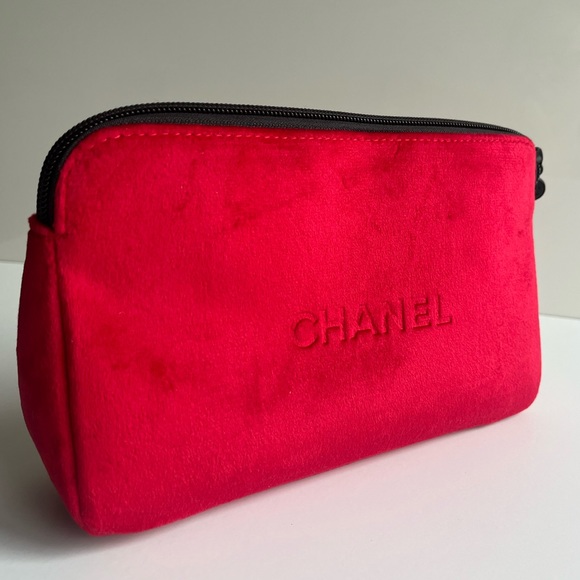 CHANEL Bags Chanel Makeup Bag Red Velvet Vip Gift Novelty Bag